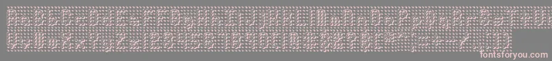 fuente PindownBrk – Fuentes Rosadas Sobre Fondo Gris