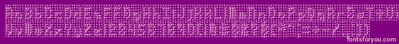 Fonte PindownBrk – fontes rosa em um fundo violeta