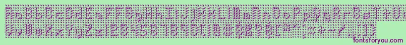 fuente PindownBrk – Fuentes Moradas Sobre Fondo Verde