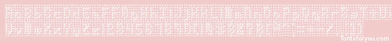 fuente PindownBrk – Fuentes Blancas Sobre Fondo Rosa
