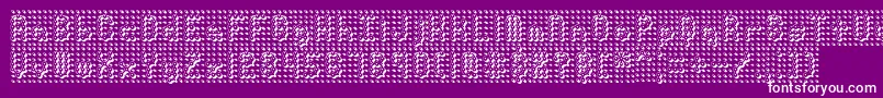 PindownBrk Font – White Fonts on Purple Background