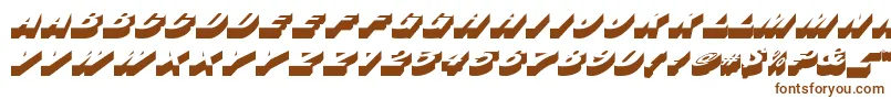 BusteritcNormal-fontti – ruskeat fontit valkoisella taustalla