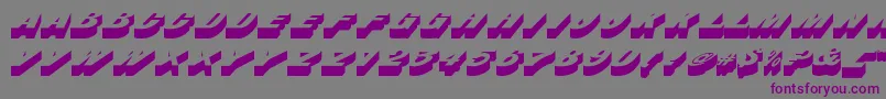 BusteritcNormal-fontti – violetit fontit harmaalla taustalla