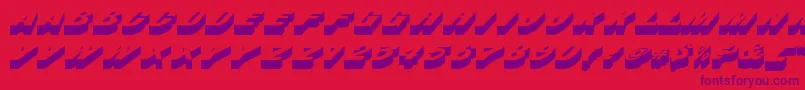 BusteritcNormal Font – Purple Fonts on Red Background