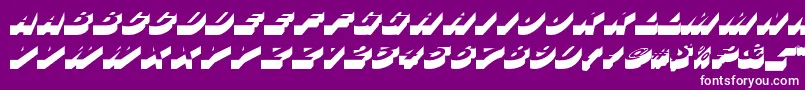 BusteritcNormal Font – White Fonts on Purple Background