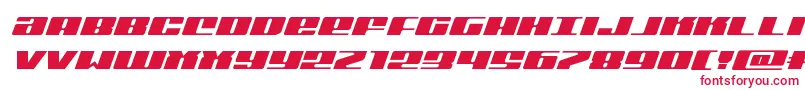 Michiganexpandital Font – Red Fonts on White Background