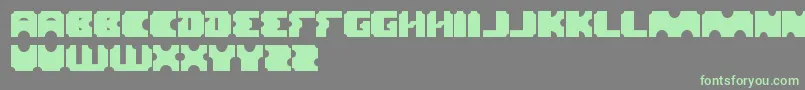 フォントLogotype – 灰色の背景に緑のフォント