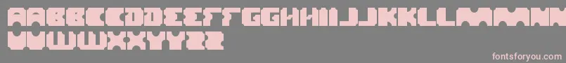 フォントLogotype – 灰色の背景にピンクのフォント