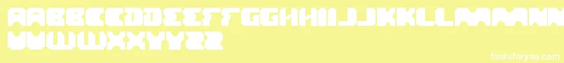 フォントLogotype – 黄色い背景に白い文字
