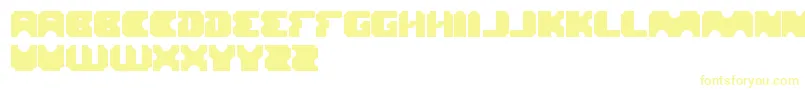 Шрифт Logotype – жёлтые шрифты на белом фоне