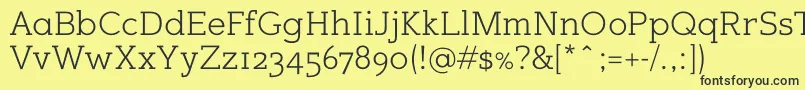 Sugarcubesregular Font – Black Fonts on Yellow Background