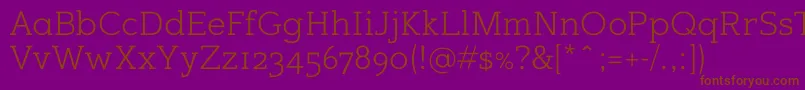 Sugarcubesregular Font – Brown Fonts on Purple Background