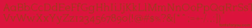 Sugarcubesregular Font – Brown Fonts on Red Background