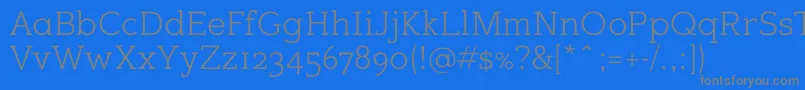 Sugarcubesregular Font – Gray Fonts on Blue Background