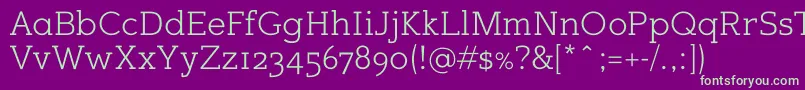 Шрифт Sugarcubesregular – зелёные шрифты на фиолетовом фоне
