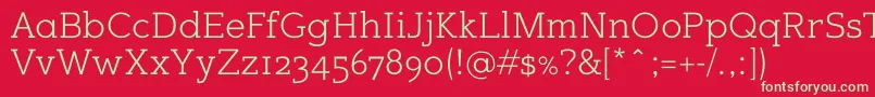 Sugarcubesregular Font – Green Fonts on Red Background