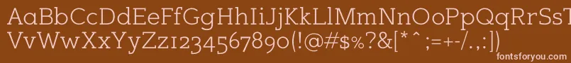 Sugarcubesregular Font – Pink Fonts on Brown Background