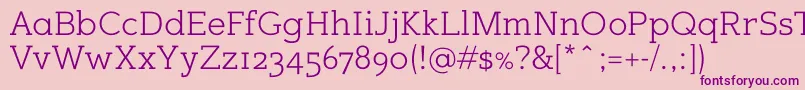 Sugarcubesregular Font – Purple Fonts on Pink Background