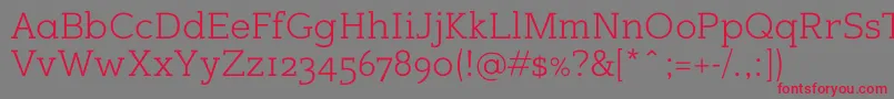 Sugarcubesregular Font – Red Fonts on Gray Background