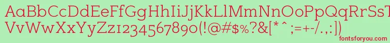 Sugarcubesregular Font – Red Fonts on Green Background