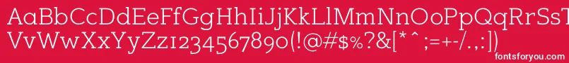 Sugarcubesregular Font – White Fonts on Red Background
