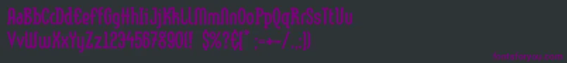 LinotypemethodEroded Font – Purple Fonts on Black Background