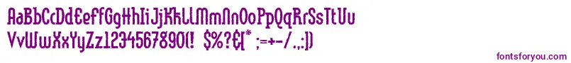 LinotypemethodEroded-fontti – violetit fontit