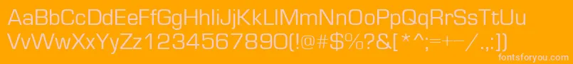 IrisNormal Font – Pink Fonts on Orange Background