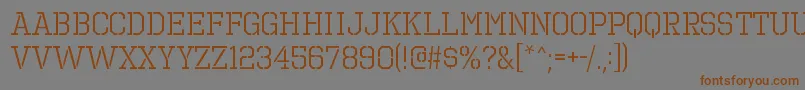 En savoir plus sur la police OctinprisonbkRegular Police OctinprisonbkRegular – polices brunes sur fond gris