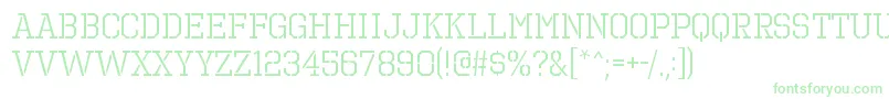 OctinprisonbkRegular Font – Green Fonts on White Background