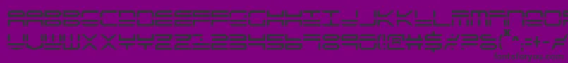 Police QuickstrikeCondensed – polices noires sur fond violet