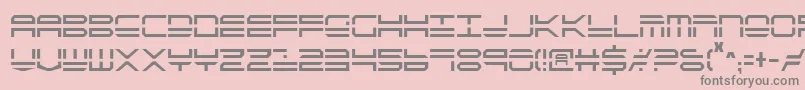 Fonte QuickstrikeCondensed – fontes cinzas em um fundo rosa