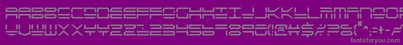 QuickstrikeCondensed-Schriftart – Graue Schriften auf violettem Hintergrund