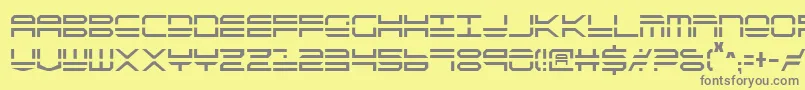 Weitere Informationen zur QuickstrikeCondensed-Schriftart QuickstrikeCondensed-Schriftart – Graue Schriften auf gelbem Hintergrund