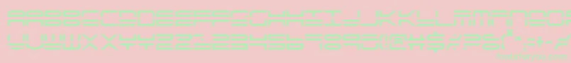 QuickstrikeCondensed-Schriftart – Grüne Schriften auf rosa Hintergrund