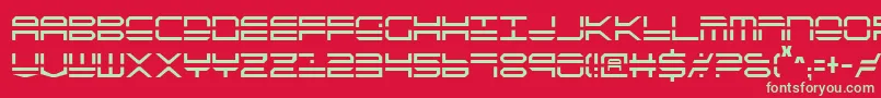 QuickstrikeCondensed Font – Green Fonts on Red Background