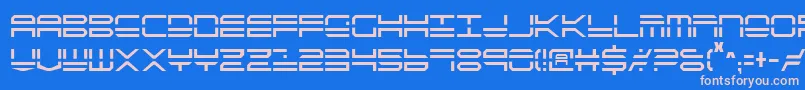 QuickstrikeCondensed-Schriftart – Rosa Schriften auf blauem Hintergrund