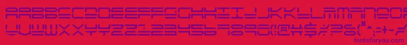 QuickstrikeCondensed Font – Purple Fonts on Red Background