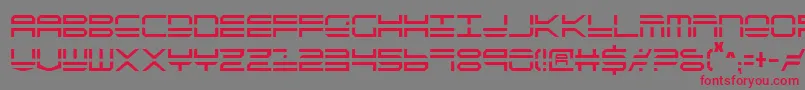 QuickstrikeCondensed Font – Red Fonts on Gray Background