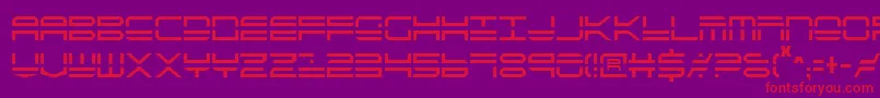 QuickstrikeCondensed Font – Red Fonts on Purple Background