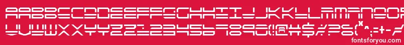 QuickstrikeCondensed Font – White Fonts on Red Background