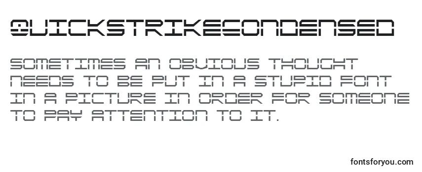 QuickstrikeCondensed Font