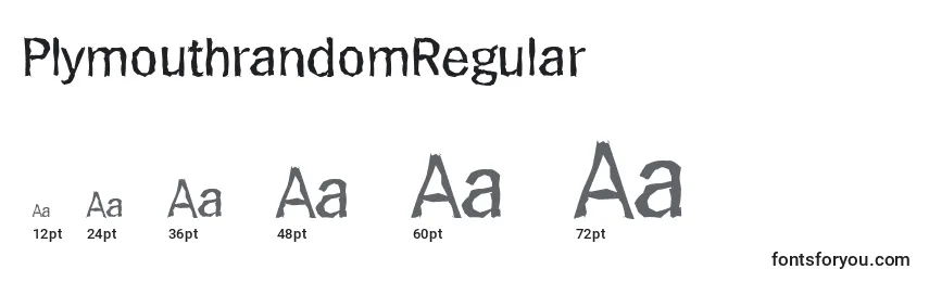 PlymouthrandomRegular Font Sizes