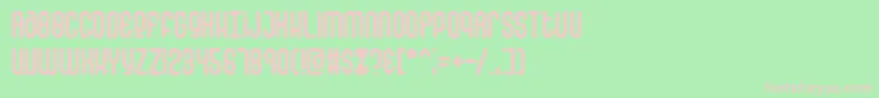 FalsePositiveRoundBrk Font – Pink Fonts on Green Background