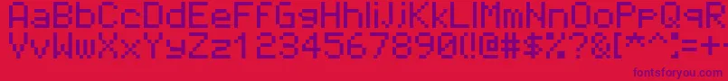Rosesareff0000 Font – Purple Fonts on Red Background