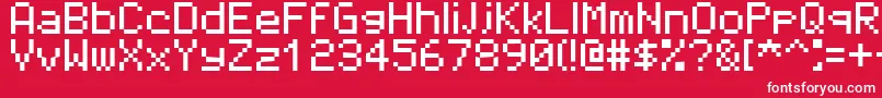 Rosesareff0000 Font – White Fonts on Red Background