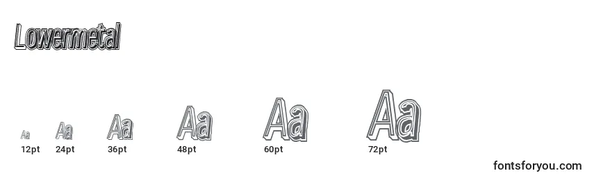 Lowermetal Font Sizes