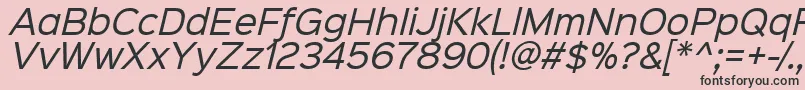 Sinkinsans400italic Font – Black Fonts on Pink Background