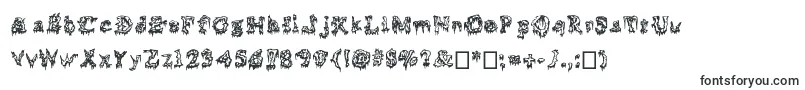 Squelettics-Schriftart – Gruselige Schriften