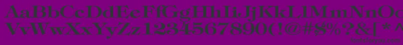 TimpaniBoldWd Font – Black Fonts on Purple Background